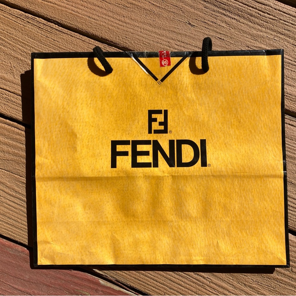 Vintage Fendi shopping gift bag
